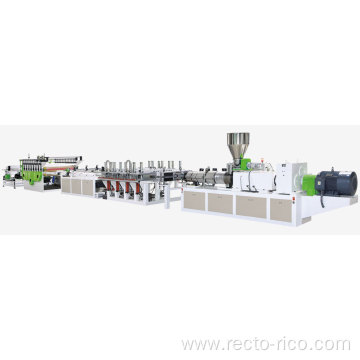 PVC Semi-skinning WPC foaming board extrusion line